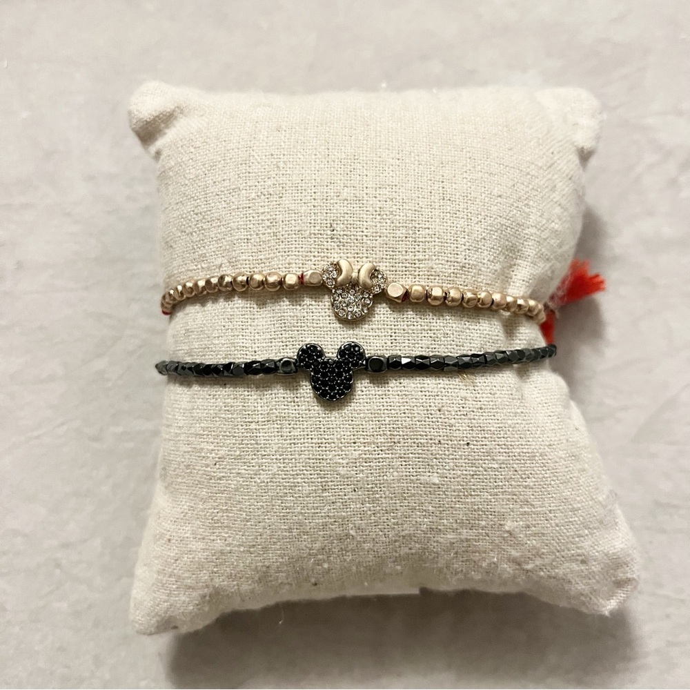 KEEP Collective Mickey and Minnie adjustable bracelets